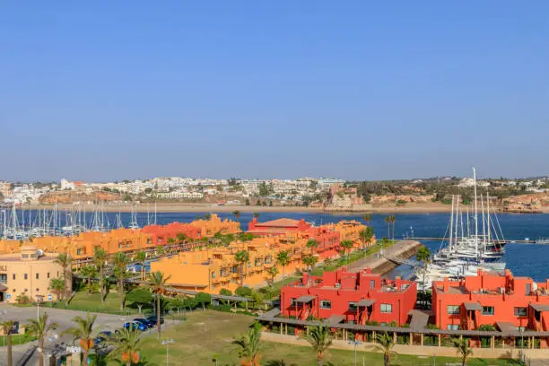View of Portimão Marina in the Algarve
