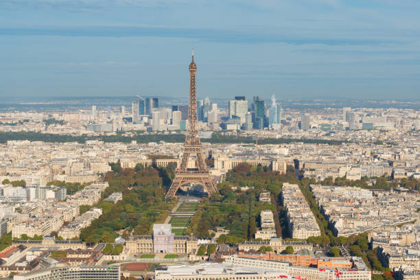 istock Eiffel Tower and Paris cityscape 865032666