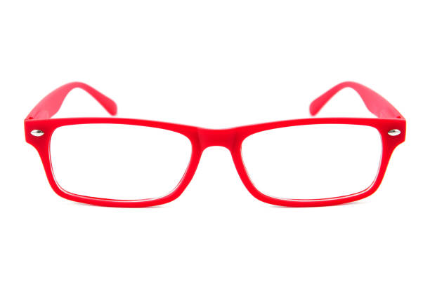 istock Red  woman eye glasses isolated isolated on white background 865033466
