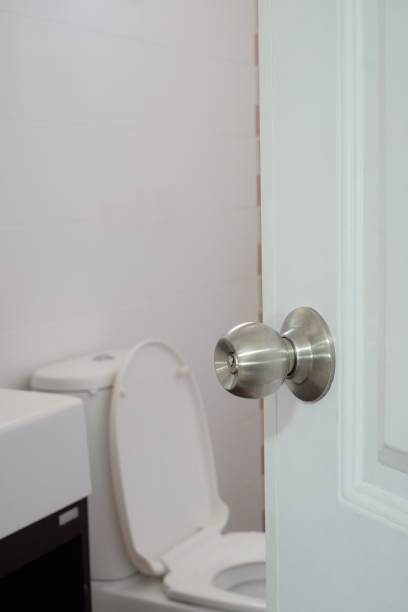 istock closeup knob door bathroom 865036230