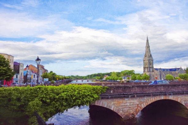 ballina irlandia i katedra św muredachs - mayo zdjęcia i obrazy z banku zdjęć