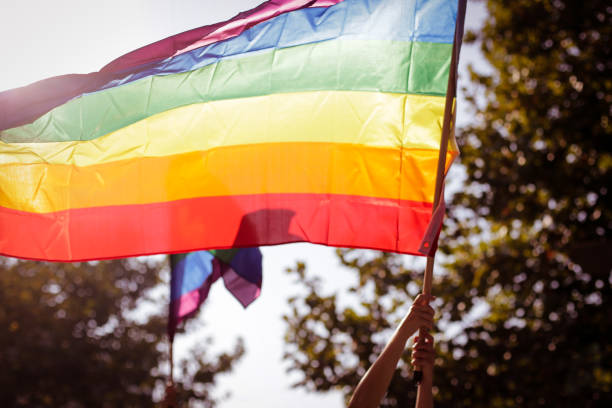 istock LGBT - gay pride flag 865042652