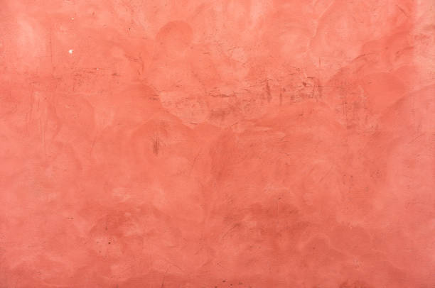 texture de mur stuc rouge - terre cuite photos et images de collection