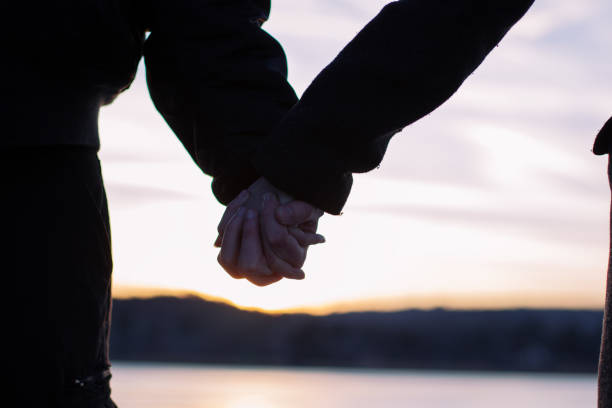 istock Romance on the frozen lake 865046174