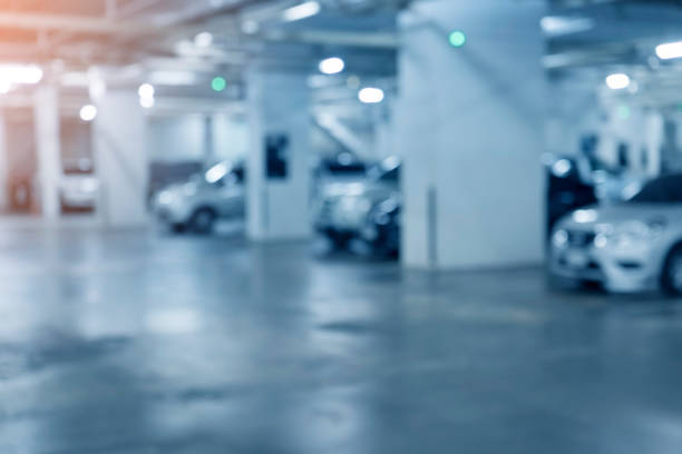 istock Abstract blur of a car park 865058832
