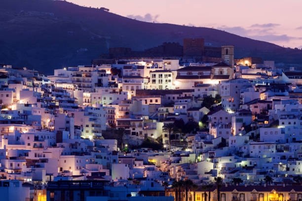 istock Panorama of Salobrena at sunset 865067428