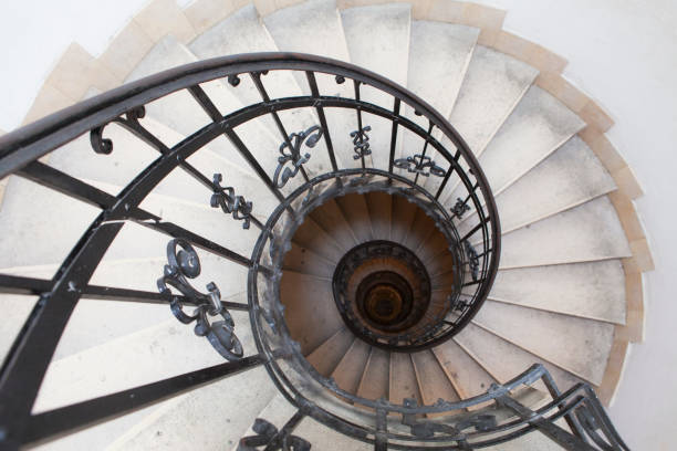 istock Spiral staircase to St Stephen's Basilica dome, Budapest 865073966