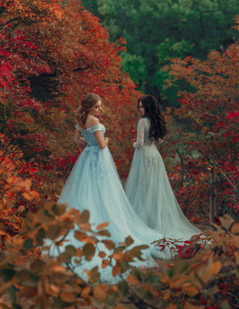 istock Two beautiful princess girls 865080834