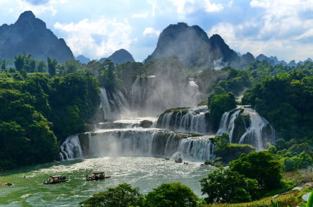 istock The Detian waterfall is located in Guangxi, China 865080900