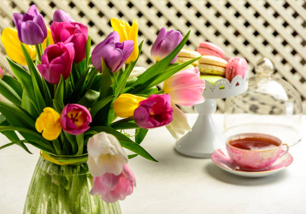istock bouquet of tulips on white background 865085044