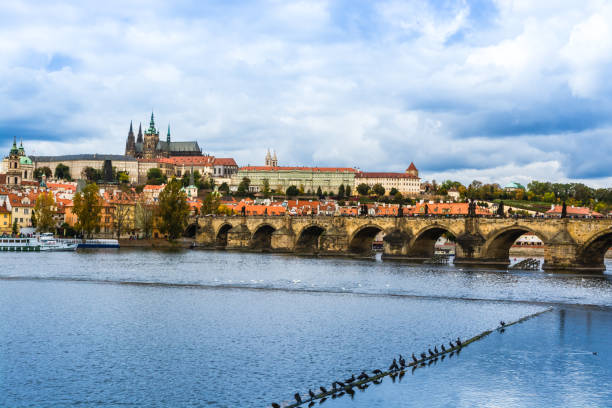 istock Castel Complex and Charles Bridge in Prague, Czech Republic 865085068