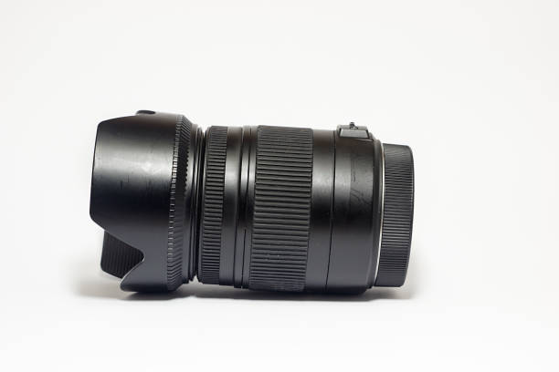 istock closeup details of camera lens on white background 865097372