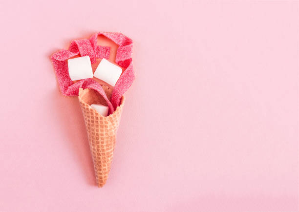 istock Creative minimal still life on pastel pink background 865098240