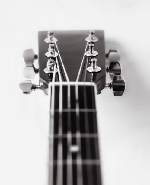 istock Acoustic Guitar with very shallow depth of field, focus on strings. 865098276