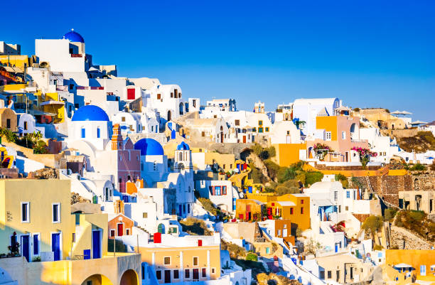 istock Santorini, Greece - Oia village, sunset 865108654