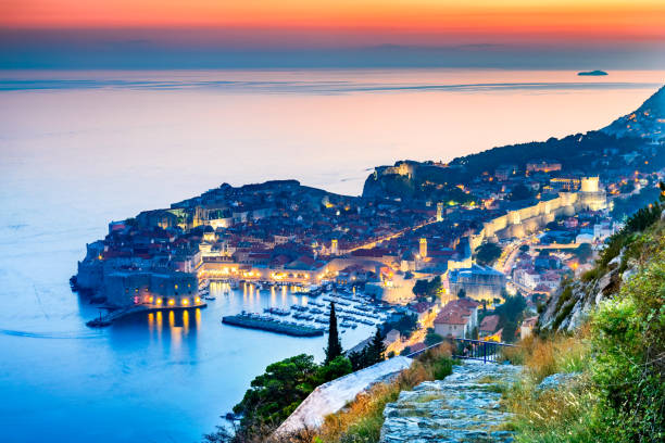 istock Dubrovnik Croatia Dalmatia twilight 865111622