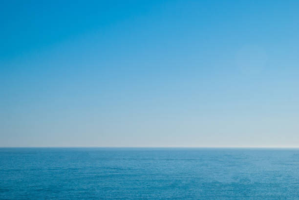 istock perfect clear blue sky and water of Atlantic Ocean. 865112496