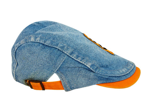 istock Trendy jeans cap isolated on white. 865119476