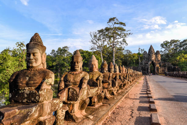 angkor wat, camboya  - siem riep fotografías e imágenes de stock