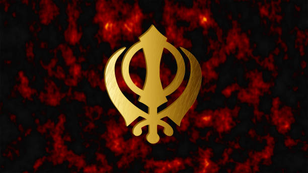 istock The main symbol of Sikhism – sign Khanda 865122088