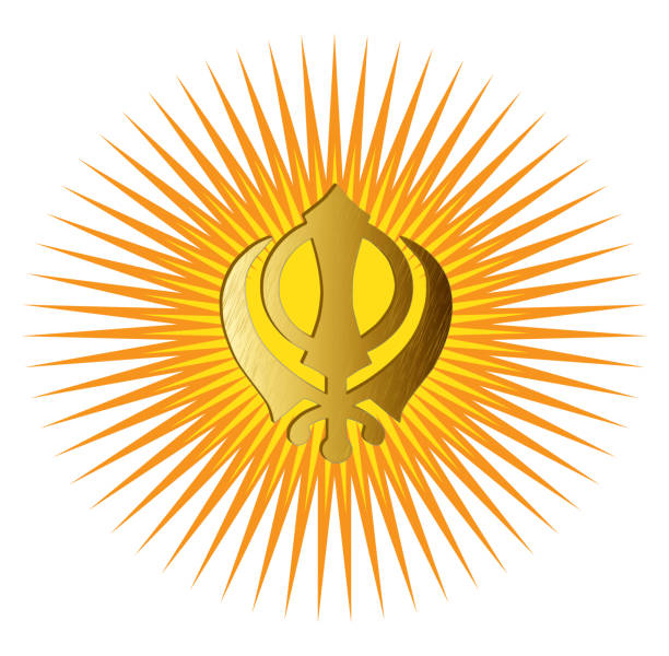 istock The main symbol of Sikhism - sign Khanda 865122546