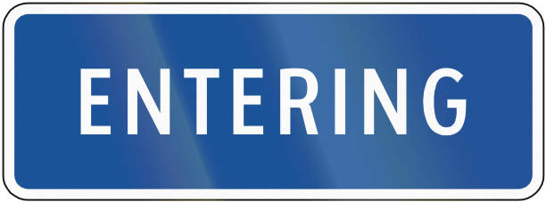 istock Road sign used in the US state of Virginia - Entering 865123040