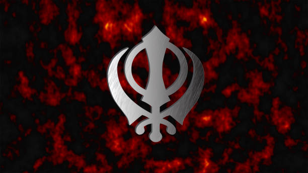 The main symbol of Sikhism – sign Khanda