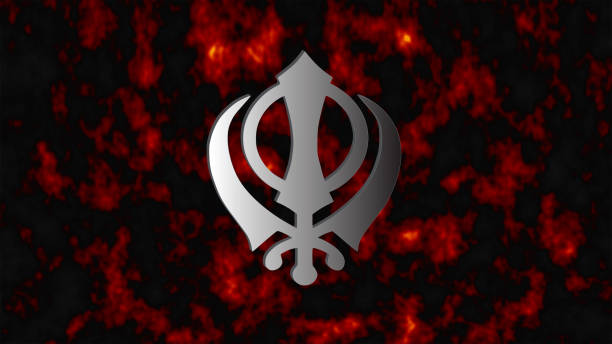 istock The main symbol of Sikhism – sign Khanda 865124744