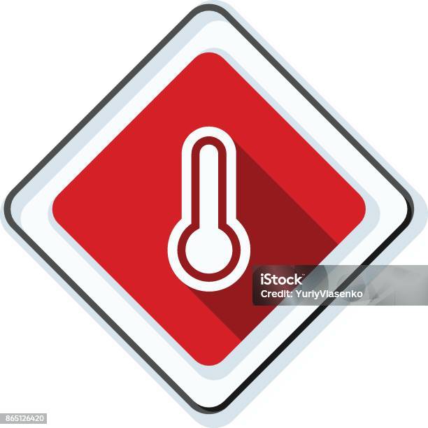 Temper Button Temperature Button Label Illustration Stock Illustration - Download ...