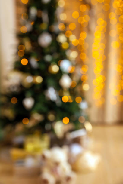 istock Abstract bokeh lights christmas background 865133110