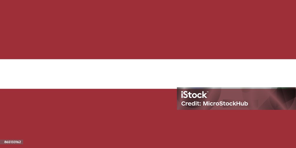 Vector Latvian Flag In Original Ratio and Colors Vector Latvian flag in original ratio and colors. Color Image stock vector