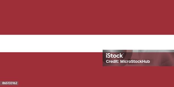 Vector Latvian Flag In Original Ratio And Colors Stock Illustration - Download Image Now - Color Image, Colors, Design Element