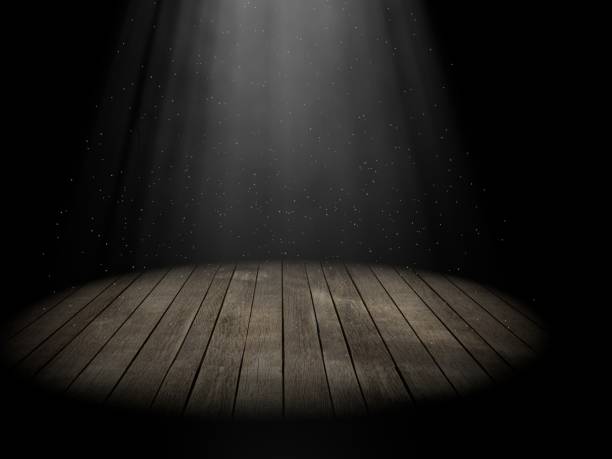 istock 3d illustration of a stage and light 865136452