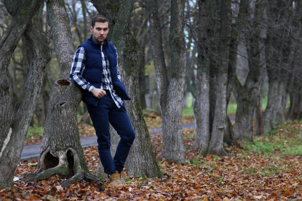 istock Young beard man in an autumn 865150444