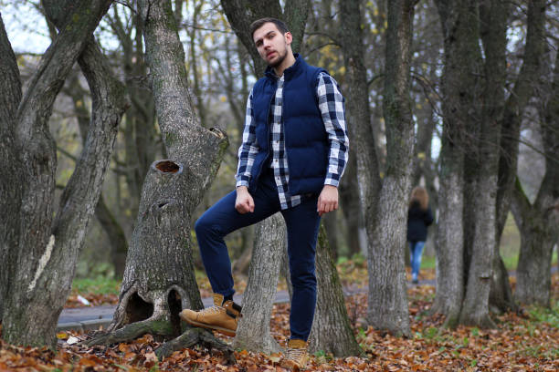 istock Young beard man in an autumn 865150508