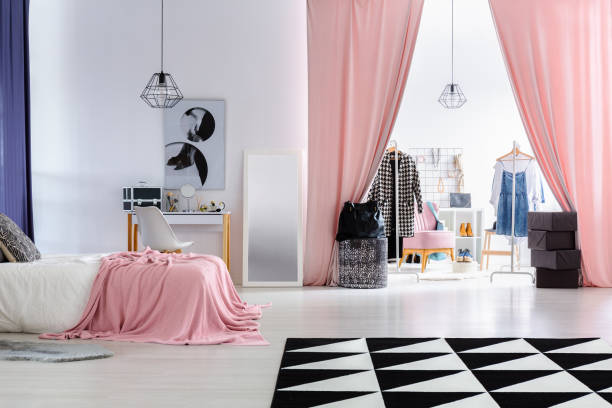 istock Glamour woman's bedroom with wardrobe 865154372