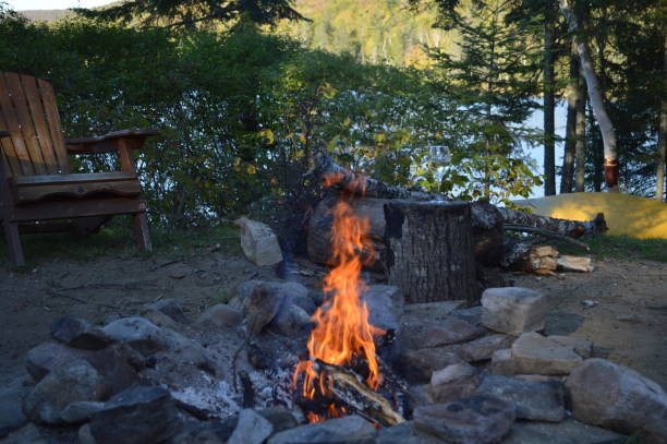 istock Glass of wine is on fire in this holidays week end 865173280