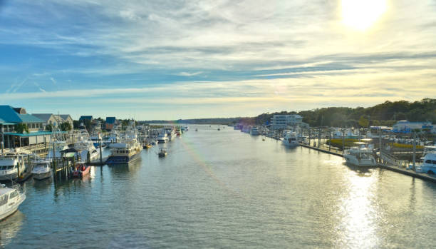 atlantycki intracoastal waterway - nautical vessel coastline competitive sport competition zdjęcia i obrazy z banku zdjęć