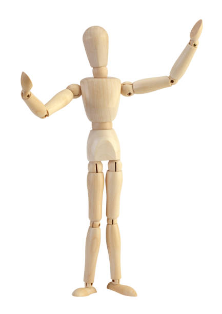 istock Wooden Mannequin with clipping path 865176288