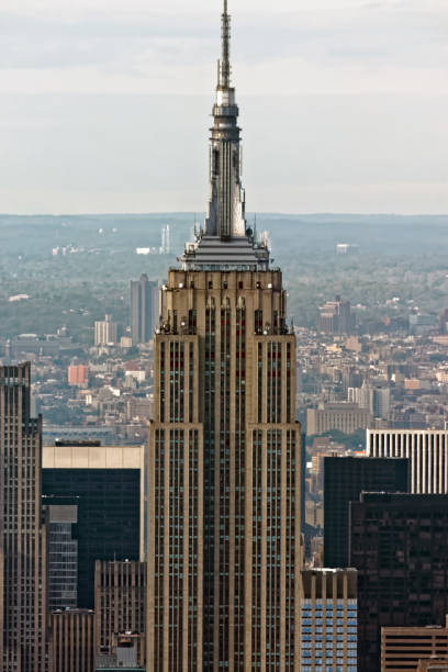 Cityscape of Manhattan from Helicopter