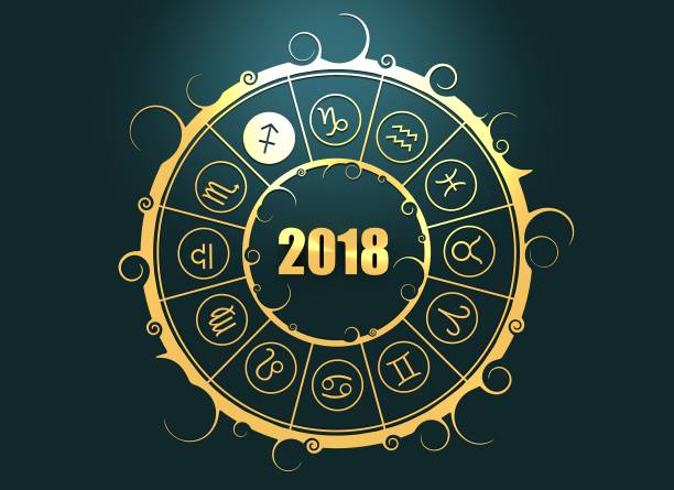 istock Astrology symbols in circle. The Archer sign 865193214