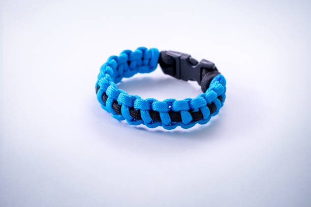 istock Bracelet paracord with blue 865205740