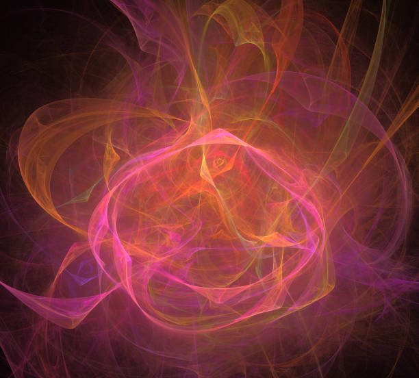 istock image of one Digital Fractal on Black Color 865227980