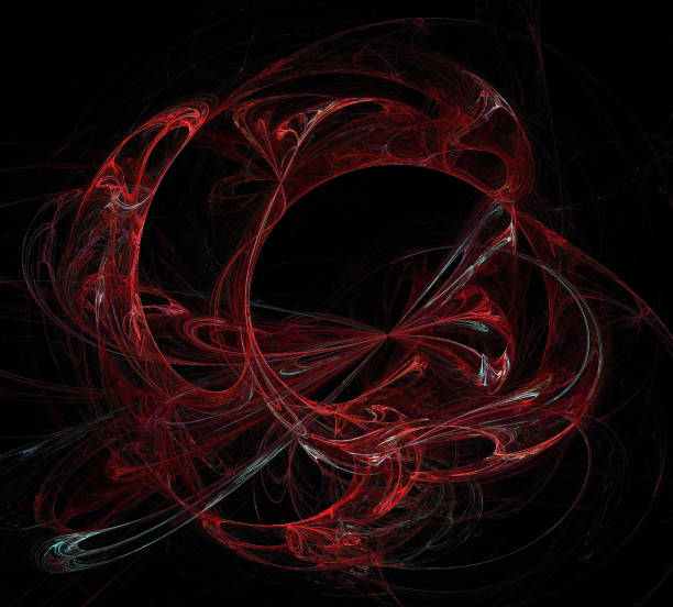 istock image of one Digital Fractal on Black Color 865234908