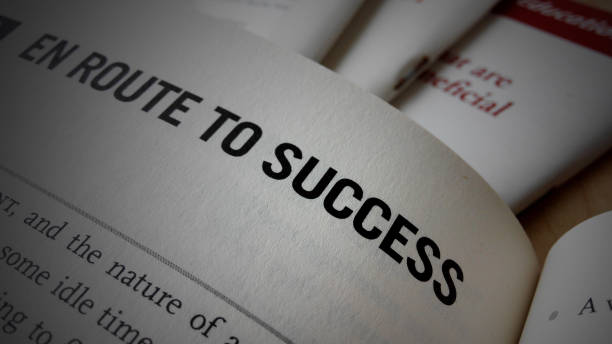 istock En route to success word on a book 865244970