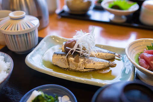 Japanese fish lunch