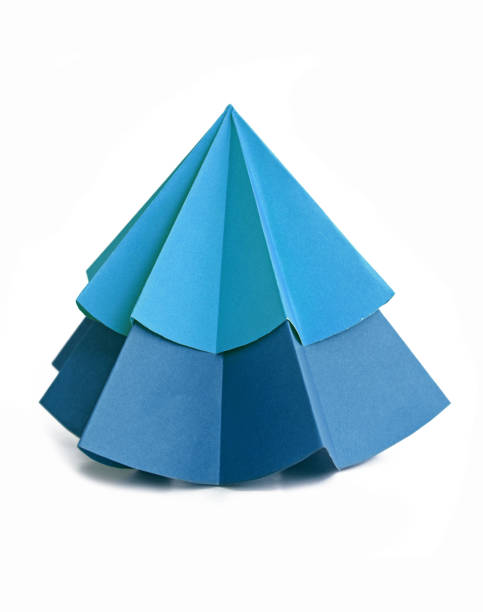 istock Origami Christmas tree paper 865245828