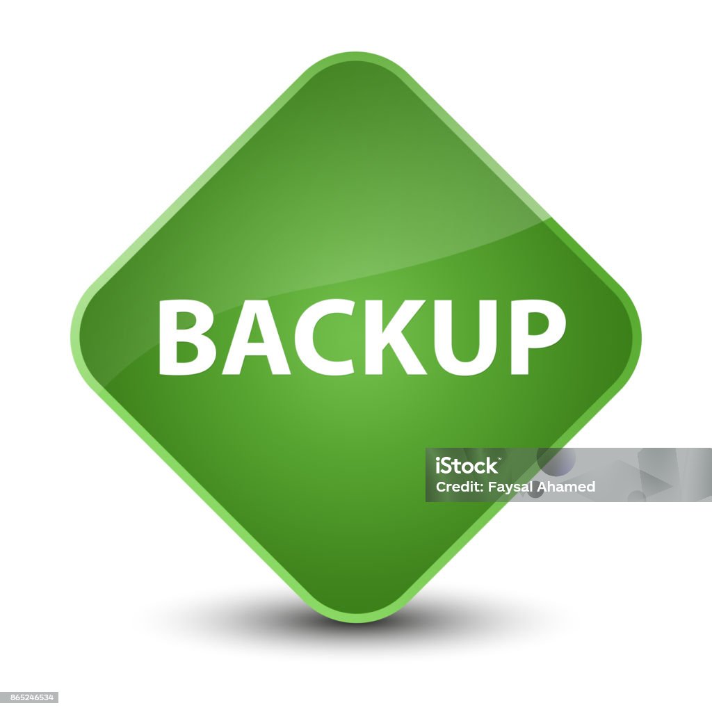 Backup Green Backup Elegant Soft Green Diamond Button Stock Illustration - Download ...