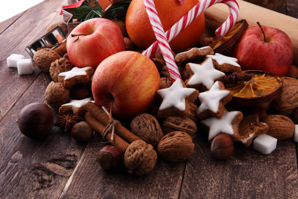 istock cookies, nuts and apples a christmas bakery concept 865252730