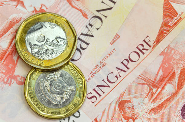 istock Singapore money on white background 865254260
